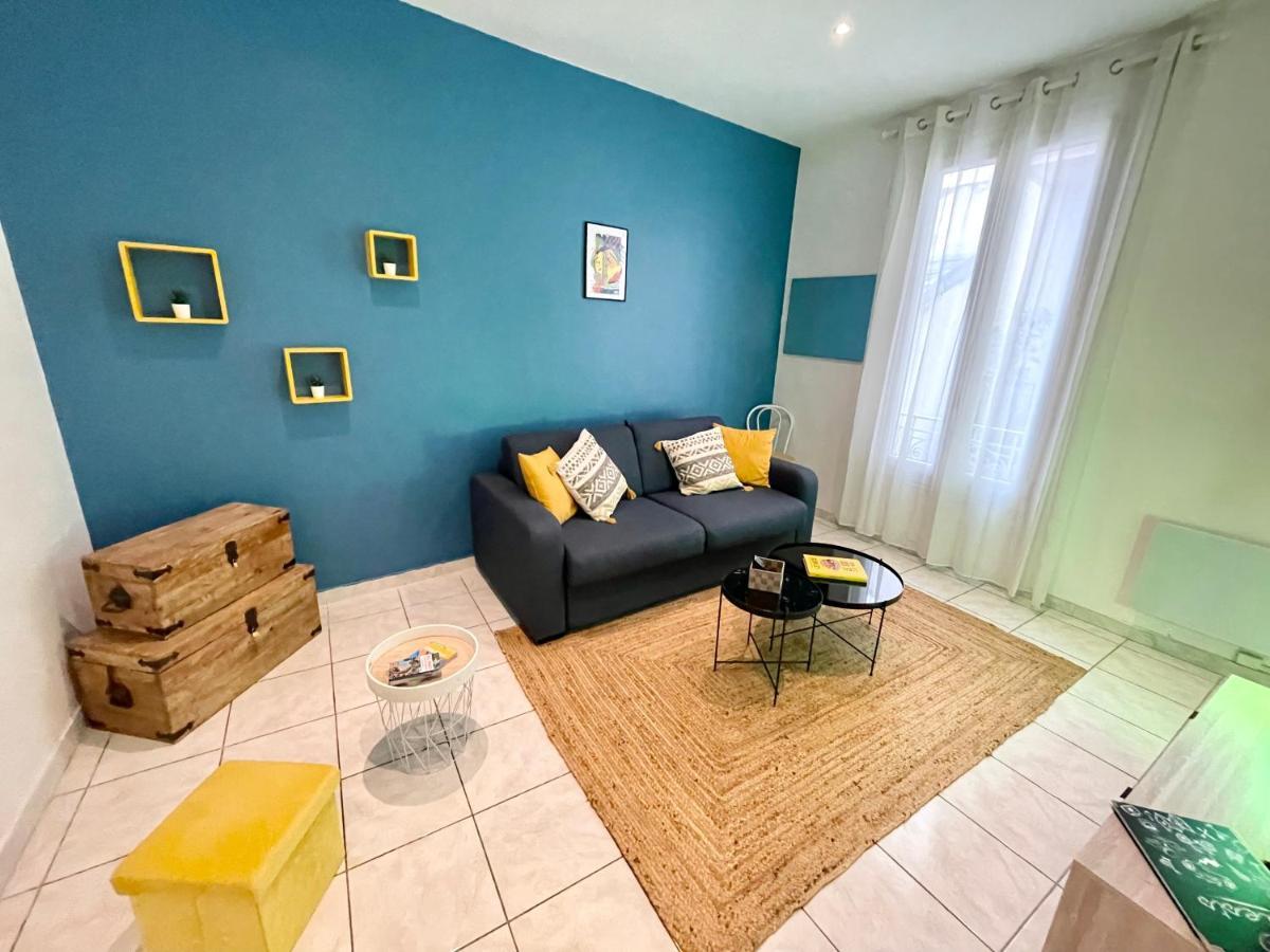Joli Appartement Spacieux A 3 Min A Pied De La Mer Nice Buitenkant foto