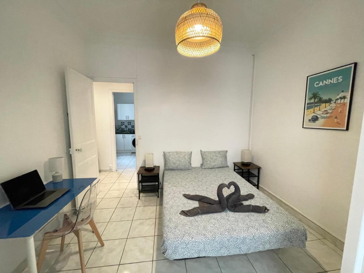 Joli Appartement Spacieux A 3 Min A Pied De La Mer Nice Buitenkant foto