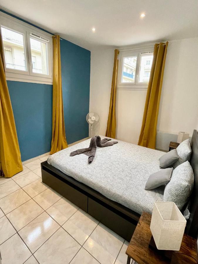 Joli Appartement Spacieux A 3 Min A Pied De La Mer Nice Buitenkant foto